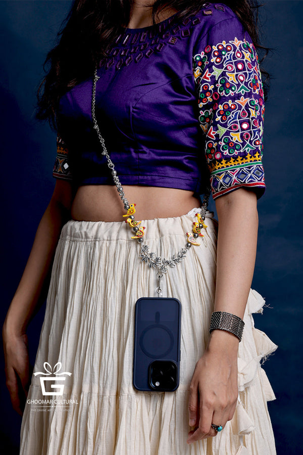 Navratri phone strap

Navratri special phone strap design

Garba night phone strap

Dandiya festival phone accessory

Navratri oxidized jewelry phone strap

Traditional Navratri necklace phone strap

Navratri fashion phone cover

Navratri special phone strap with pearls

Garba outfit matching phone strap