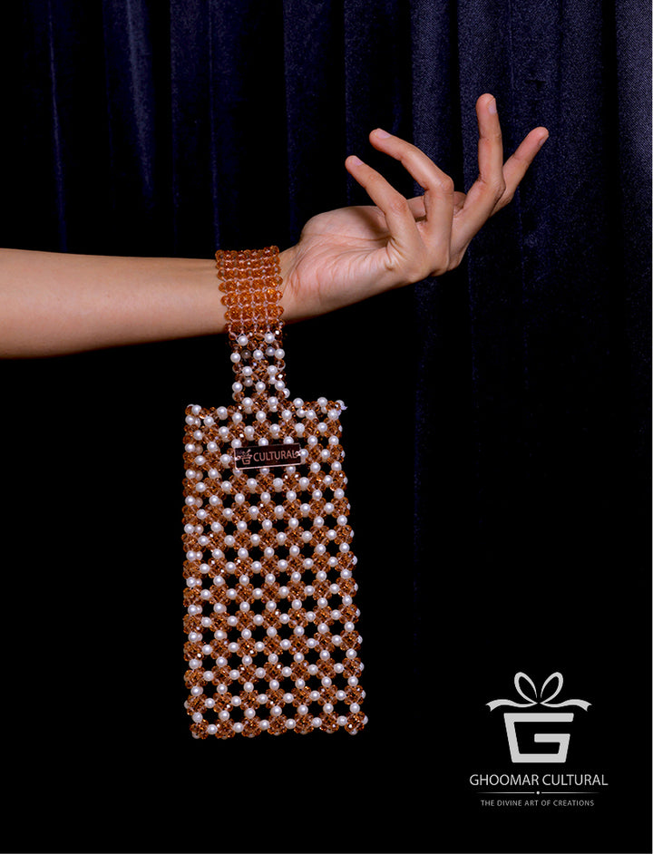 Designer mobile pouch, Ethnic beaded purse, Handcrafted purse for women, Crystal phone pouch, Party wear pouch for women, phone bag