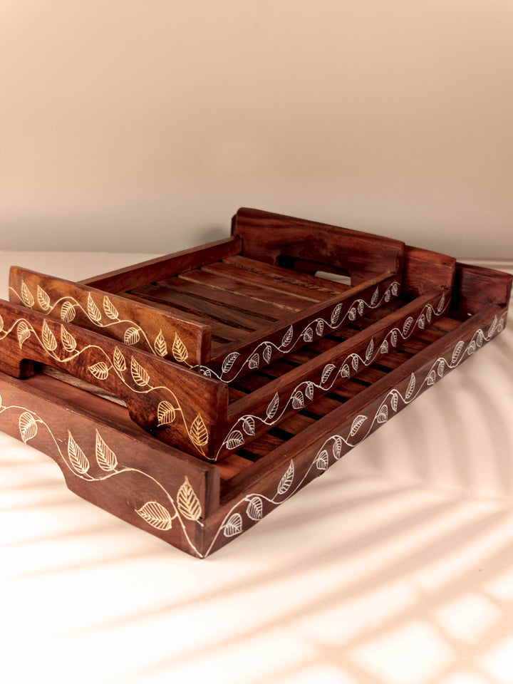 wood serving tray, serving tray, trays