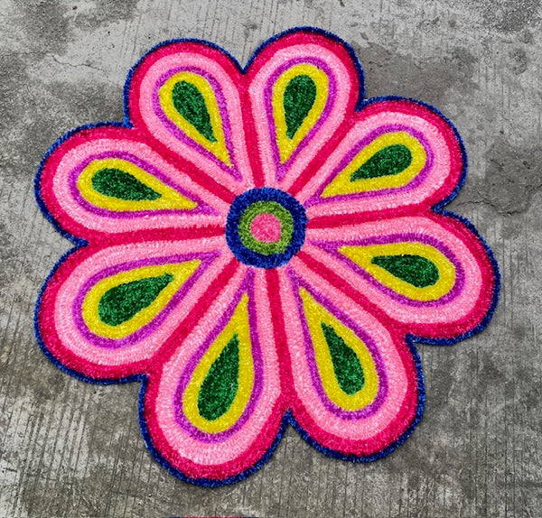 Feather woolen artficial rangoli for diwali festival | diwali rangoli | artificial rangoli | diwali gifts