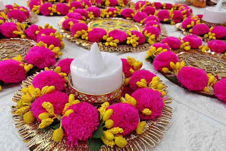 artificial rangoli decoration